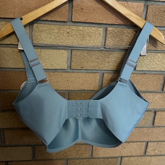 NWT Le Mystère Smooth Shape 360 Smoother Wireless Bra Misty Blue Size 32DDD/F - Picture 6 of 7